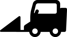 Little Snowplow Outline Svg File, Free Vectors File